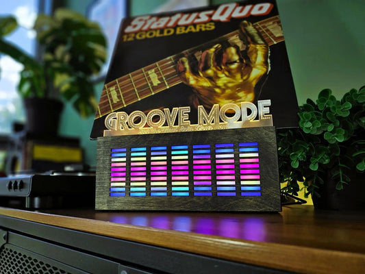 Vinyl Visualizer & Record/CD Holder with Custom Top Displays